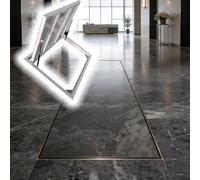 Hidden Crawl Space Door, 30 32 34 36 Inch Floor Access Panel, Steel Flush Mount Basement Entry Doors For Storage Room/Attic/Plumbing(36X30in)