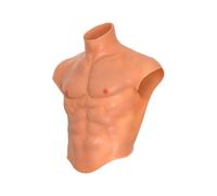 Hidden desire - alter ego silicone torso maschile camicia con abs flesh