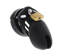 Hidden Desire Extreme Chastity Cock Cage Silicone Black S