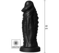 Hidden Desire Extreme Vibrating Devil Monster Dildo Black