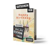 Hidden Games Biglietto Enigma Compleanno con Messaggio Audio Personalizzato