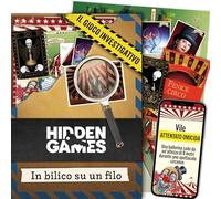 Hidden Games Luogo del Reato - In bilico su un filo - gioco investigativo, tipo Escape Room da tavolo, giochi nascosti, risolvi un caso, gioco detective, caso da risolvere, cold case box