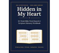 Hidden in My Heart: 52-W ible Word Search & Scripture Memory Workbook: Big-Letter Puzzles, King James Version
