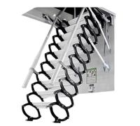 Hidden Ladder Ceiling Loft Ladder Remote Control Attic Stairs Pull Down Attic Ladder Telescoping Ladder Indoor Folding Ladder(80x120cm/20x90in)