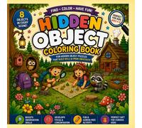Hidden object coloring book.: Can you find the object. S nd find activity book for kids ages 4-8,fun puzzles to build observation skills, focus and creativity.