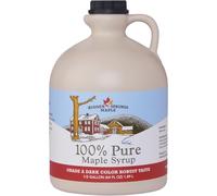 Hidden Springs Maple Dark Half Gallon 100% Pure Maple Syrup USA/CAN, BPA-free Jug