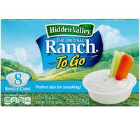 Hidden Valley Original Ranch Salad Dressing to Go - Bicchieri da 42,5 g ciascuna, 8 pezzi (la confezione può variare)