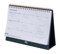 Hiddy Agenda settimanale Barakah - Agenda settimanale A4 non datata ispirata alla fede, 52 pagine, organizer da scrivania per chiarezza, equilibrio e riflessione (rosa, blu, marrone) (blu)