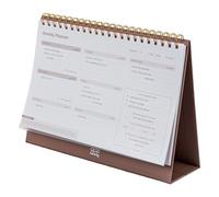 Hiddy Agenda settimanale Barakah - Agenda settimanale A4 non datata ispirata alla fede, 52 pagine, organizer da scrivania per chiarezza, equilibrio e riflessione (rosa, blu, marrone)