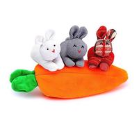 Hide-and-Seek Bunnies In Carrot Pouch Bunnies In Carrot Purse Easter Purse Wallet Easter Pouch Bag Bunnies In, E