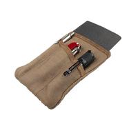 Hide & Drink Borsa tascabile multiuso compatta con cerniera, mini custodia per attrezzi da campeggio, tela cerata, fondina per coltelli, organizer sottile fatto a mano (Fatigue)