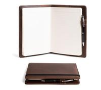 Hide & Drink, Case for Hardcover Leuchtturm A5 (5,75 x 8,25 pollici) Notebook, Protective Cover for Journal, Personal Planner, Full Grain Leather, Handmade Writing Accessory, Bourbon Brown