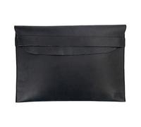 Hide & Drink, Custodia rustica compatibile con MacBook Air/Pro da 13 pollici con chip M1, realizzata a mano in pelle pieno fiore (antracite nero)