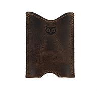 Hide & Drink, Portafoglio tascabile in pelle rustica, per viaggiatori facili, pendolari, porta carte di credito, fatto a mano, include 101 anni di garanzia, marrone Bourbon, S, portafoglio porta carte