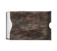 Hide & Drink Rustic Leather MacBook Sleeve (15" Display) Handmade by Bourbon Brown