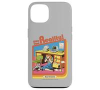 Hide from Reality Sarcastic Retro Vintage Funny Adult Humor Custodia per iPhone 13
