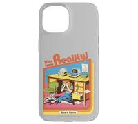 Hide from Reality Sarcastic Retro Vintage Funny Adult Humor Custodia per iPhone 15