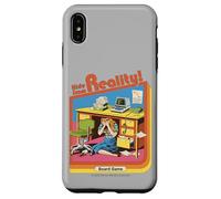 Hide from Reality Sarcastic Retro Vintage Funny Adult Humor Custodia per iPhone XS Max