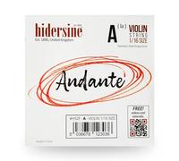 Hidersine Andante - Corda per violino 1/16, corda in acciaio, facile da suonare. Ottimo tono e grande valore. Perfetto per studenti con violini di dimensioni sedicesime.