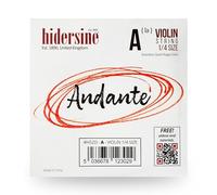 Hidersine Andante - Corda per violino 1/4, corda in acciaio, facile da suonare. Ottimo tono e grande valore. Perfetto per studenti con violini di dimensioni di un quarto.