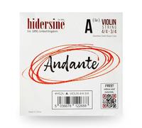 Hidersine Andante - Corda singola per violino da 4/4 a 3/4. Corda in acciaio con anima in corda facile da suonare. Ottimo tono e grande valore. Perfetto per studenti con violini full size e tre