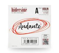 Hidersine Andante - Corda singola per violino misura 1/2, corda in acciaio, facile da suonare. Ottimo tono e grande valore. Perfetto per studenti con violini di mezza dimensione.