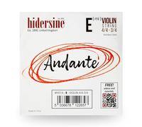 Hidersine Andante Serie E Corde per Violino 4/4 a 3/4. | Corde con anima in acciaio - ottimo tono e valore - perfette per studenti con violini completi e tre quarti