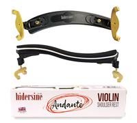 Hidersine ANDANTE Series Premium spalliera per violini da 1/4, 1/8 e 1/16, struttura in resina ABS resistente, imbottitura ergonomica completamente regolabile in schiuma e piedini in gomma, colore