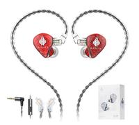 Hidizs MS1 Galaxy - Auricolari IEM da gioco - Doppio motore magnetico per un suono di gioco coinvolgente - Auricolari cablati/microfono integrati/cavo staccabile a 2 pin, jack da 3,5 mm
