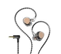 Hidizs ST2 Pro IEM - Auricolari da gioco con doppio motore magnetico per un suono coinvolgente da gioco, auricolari cablati, microfono in linea, cavo a 2 pin staccabile, spina da 3,5 mm, nero