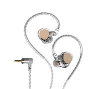 Hidizs ST2 Pro IEM - Auricolari da gioco con doppio motore magnetico per un suono coinvolgente da gioco, auricolari cablati, microfono in linea, cavo a 2 pin staccabile, spina da 3,5 mm, trasparente