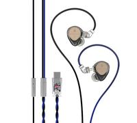 Hidizs ST2 Pro USB-C Auricolari cablati, doppio circuito magnetico 10 mm Dynamique Driver in Ear Monitor, ESS ES9218AC Pro DAC Chip, microfono HD, controllo in linea, cuffie Tpye-C DSP, cavo OFC, nero