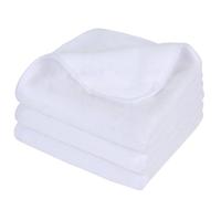 HIDMD Panno Struccante per il Viso in Microfibra Pulizia Viso Solo con Acqua 30cm x 30cm 3 pezzi Colore Bianca (biancax3)