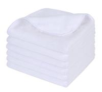 HIDMD Panno Struccante per il Viso in Microfibra Pulizia Viso Solo con Acqua 30cm x 30cm 6 pezzi Colore Bianca
