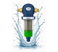 Hidro Water - Filtro autopulente DIDO argento 50 micron con cartuccia antibatterica - Filtrazione acqua potabile domestica - combattimento legionella - Protezione contro impurità - 3/4" a 2" (1 1/4")