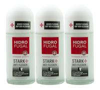 Hidrofugal Forte + Anti Macchie Deodorante Roll On 3 X 50ml Adatto Su Vestiti