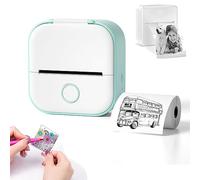HIDRUO Doodle Dash Printer, Note Buddy Doodle Dash, Inkless Sticker Printer, Fast Printing Portable Mini Thermal Printer for Learning Assistance, Study Notes, Memo, Fun, Work, Journal (Full Green)