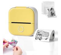 HIDRUO Doodle Dash Printer, Note Buddy Doodle Dash, Inkless Sticker Printer, Fast Printing Portable Mini Thermal Printer for Learning Assistance, Study Notes, Memo, Fun, Work, Journal (Giallo)