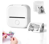 HIDRUO Doodle Dash Printer, Note Buddy Doodle Dash, Inkless Sticker Printer, Fast Printing Portable Mini Thermal Printer for Learning Assistance, Study Notes, Memo, Fun, Work, Journal (bianca)