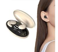 HIDRUO Invisible Sleep Wireless Earphone Ipx5 Waterproof, Ear Buds Bluetooth Earbuds, True Wireless Earbuds Sense-free to Wear Bluetooth 5.3 with Wireless Charging Case (Skin Color)