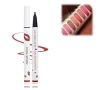 HIDRUO Longwear Liquid Lip Liner, Multifunctional Matte Lip Stain Marker, 2-in-1 Waterproof Lipstick Lip Liner, Waterproof Quick-Drying Long-Lasting Matte Liquid Lipstick (1#, matita labbra)