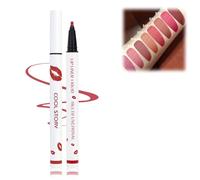 HIDRUO Longwear Liquid Lip Liner, Multifunctional Matte Lip Stain Marker, 2-in-1 Waterproof Lipstick Lip Liner, Waterproof Quick-Drying Long-Lasting Matte Liquid Lipstick (4#, matita labbra)
