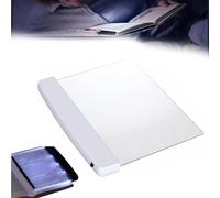 HIDRUO Multifunctional LED Flat-Panel Night Vision Reading Lamp, Booklights for Reading in Bed at Night, Portable Ultra-Thin Flat Plate Panel Bookmark Style Reading Light (1 PCS, White)