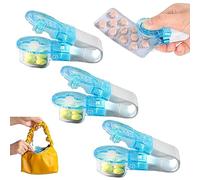 HIDRUO Portable Pill Taker, Tablets Pills Blister Pack Portable Travel Pill Taker, No Contact Easy to Take Medicine Take Out Tool for The Elderly (3PCS)