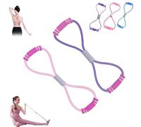 HIDRUO Saludea Resistance Band, Resistance Band Figure 8 Exercise Cord, 8 Shaped Resistance Bands for Arms, Chest Expander, Yoga Gym Fitness Pulling Rope for Exercise Muscle Training Tubing (2B)