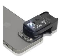 HidWee 200 microscopio per cellulare con LED, mini lente di ingrandimento per smartphone con CPL, microscopio tascabile per Explore Micworld, compatibile con iPhone/Samsung/Xiaomi/Huawei