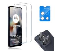HidWee Compatibile con Motorola Moto G56 5G 2 Pezzi Vetro Temperato [3D Copertura Completaper] + 2 Pezzi Pellicola Fotocamera, Senza Bolle HD 9H Durezza Anti Graffio Pellicola Protettiva