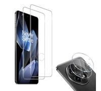 HidWee Compatibile con Oneplus 13 2 Pezzi Vetro Temperato [3D Copertura Completaper] + 2 Pezzi Pellicola Fotocamera, Senza Bolle HD 9H Durezza Anti Graffio Pellicola Protettiva