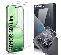 HidWee Pellicola Protettiva per Honor 600 Lite 5G, 2+2 Vetro Temperato Schermo e Fotocamera, HD 9H Bordo Arrotondato 2.5D Compatibile con Cover Protettore Anti-Bolle Pellicola