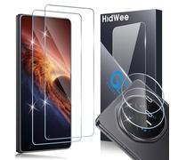 HidWee Pellicola Protettiva per Honor Magic V6 5G, 2+2 Vetro Temperato Schermo e Fotocamera, HD 9H Bordo Arrotondato 2.5D Compatibile con Cover Protettore Anti-Bolle Pellicola